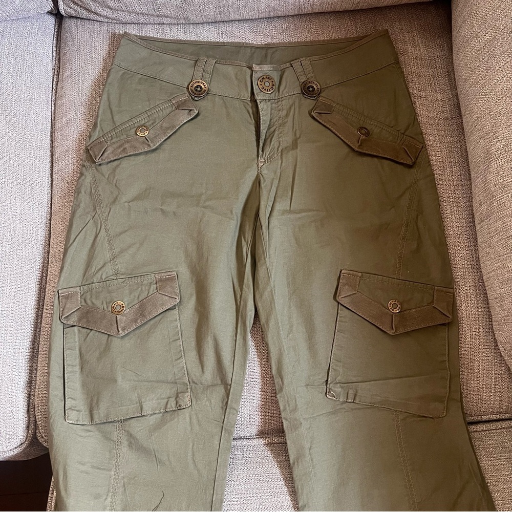 Juniors DKNY Military Green Cargo Pants
